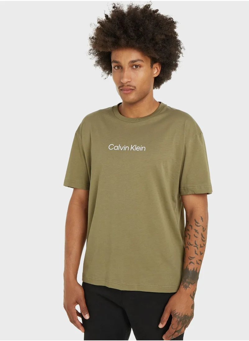 CALVIN KLEIN Logo Crew Neck T-Shirt
