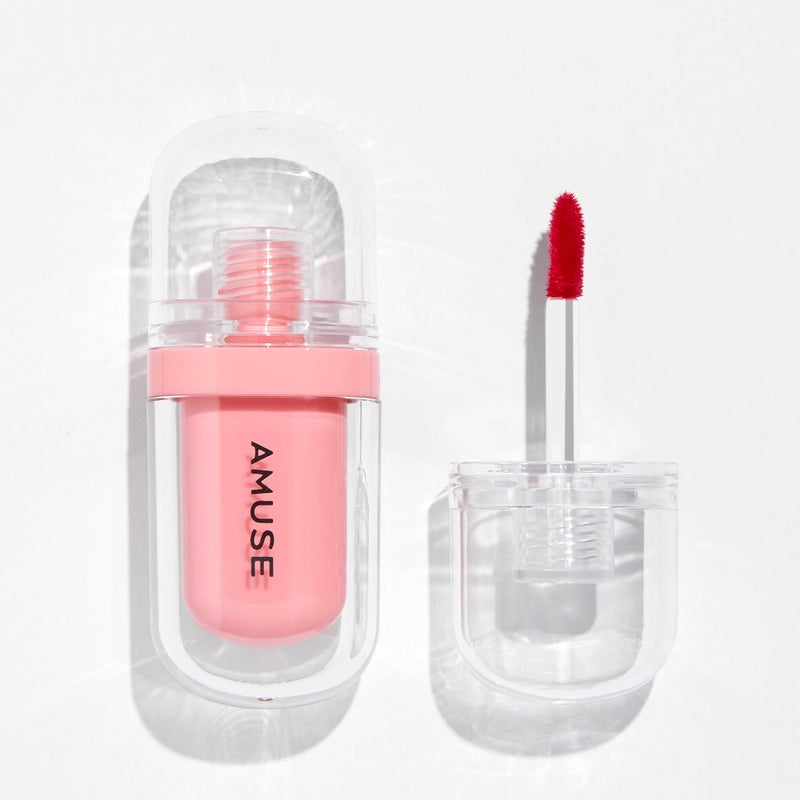Amuse Seoul Jel-Fit Tint (04 Rose Milk) | Korean Jelly Lip Tint, Long-Lasting Lip Stain, Hydrating & Glossy, Hyaluronic Acid for Smooth Moisturized Lips, High Pigmentation, Vegan - Image 1