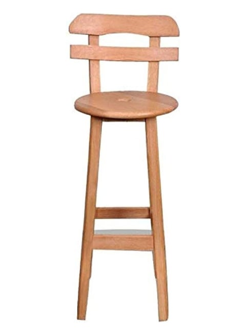 High Bar Chair Full Beech Wood Wood-beige 80cm