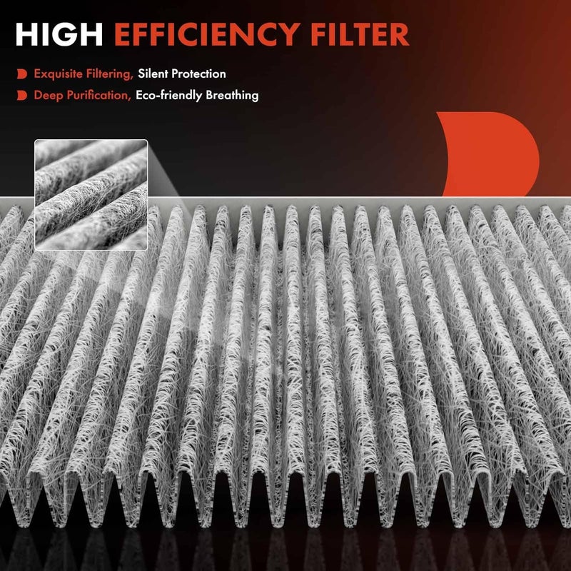 A-Premium 2-PC Cabin Air Filter with Activated Carbon - Image 4