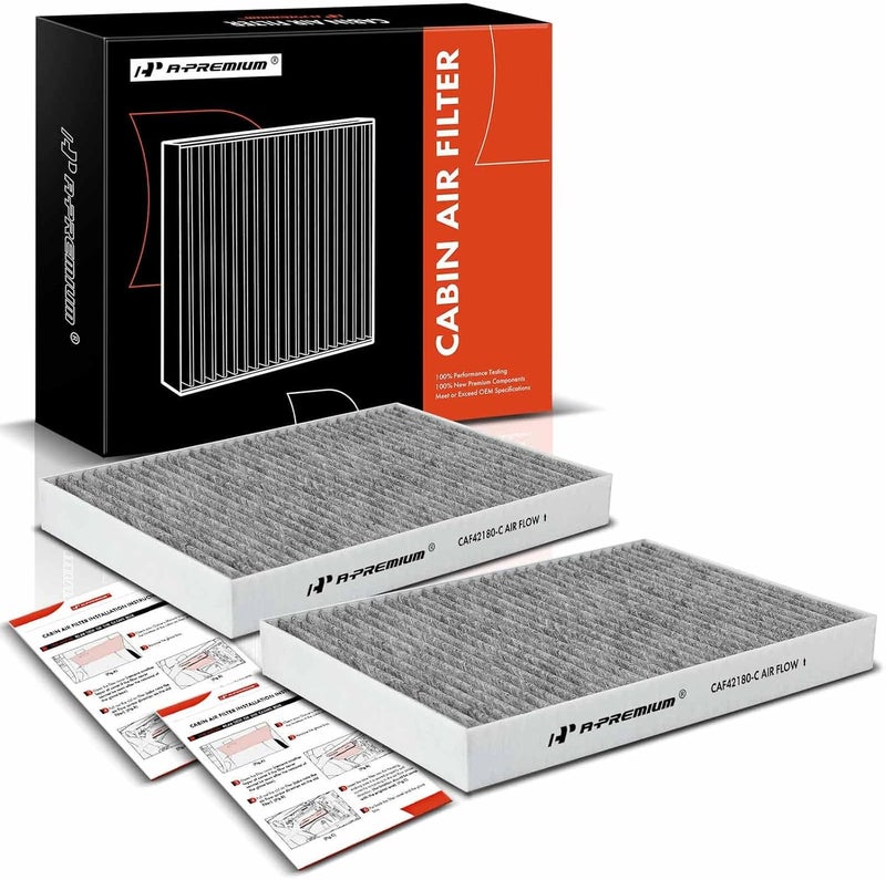 A-Premium 2-PC Cabin Air Filter with Activated Carbon - Image 1