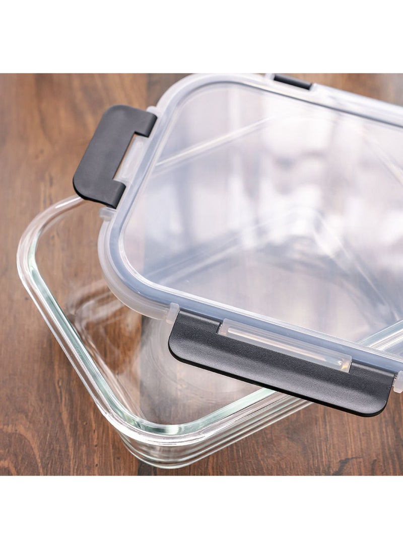 DANUBE HOME Kitchen Essentials 4-Piece Food Storage Glass Container Set – Durable Glass Jars for Pantry, Spice, Coffee Storage, BPA-Free, Leak-Proof, Kitchen Organization Solution - Image 2