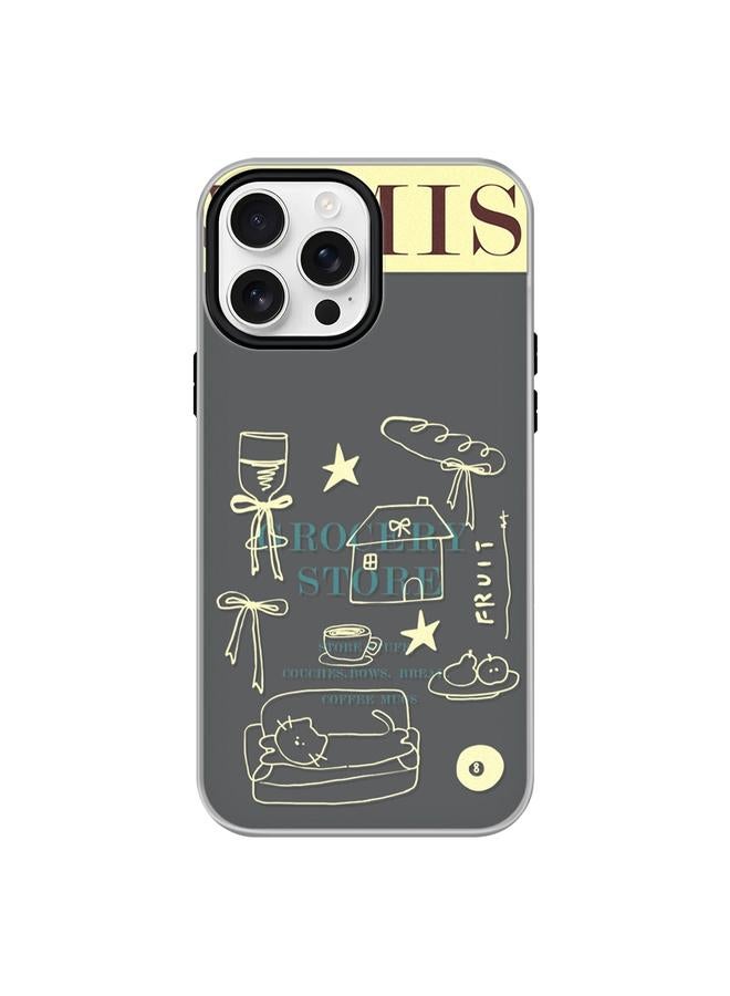 اس-توب جراب لهاتف iPhone 14 Pro، جراب هاتف هجين من مادة TPU بملمس الجلد - Image 1