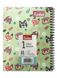 Funbo FUNBO-A5 Size, 80 Sheet Single subject notebook with PP cover(Cute Animals)  - Image 2