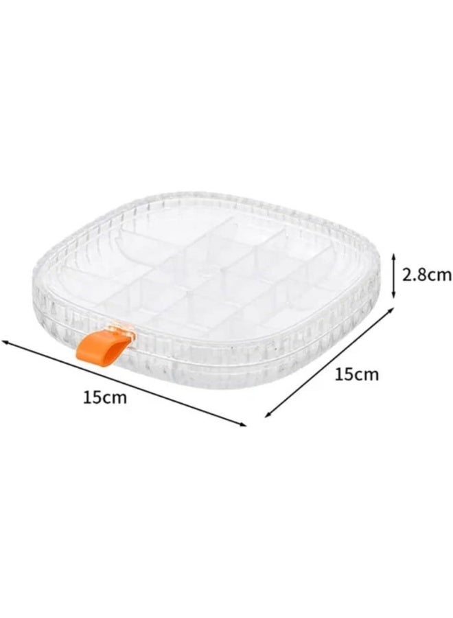 Transparent Clean Jewelry Box, Ornament Jewelry 1 layer Acrylic Storage Boxes, Earrings Necklace Ring Display Storage Box with Lid, Cosmetic Storage Organizer Box (White)  - Image 5