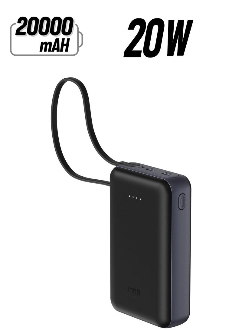 جودا باوربانك شاحن متنقل جودا موف 20000mAh ⚡ | منفذي USB-C 🔌 | شحن سريع PD 20W 🚀 | شاحن محمول للهواتف والأجهزة اللوحية 📱💻 - Image 2