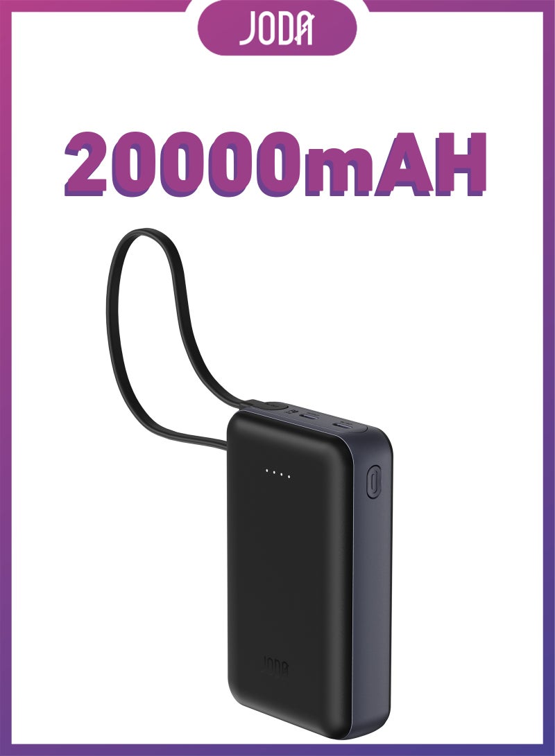JODA MOVE 20000mAh Power Bank ⚡ | 2 USB-C Ports 🔌 | PD 20W Fast Charging 🚀 | Portable Charger for Phones & Tablets 📱💻 - Image 1