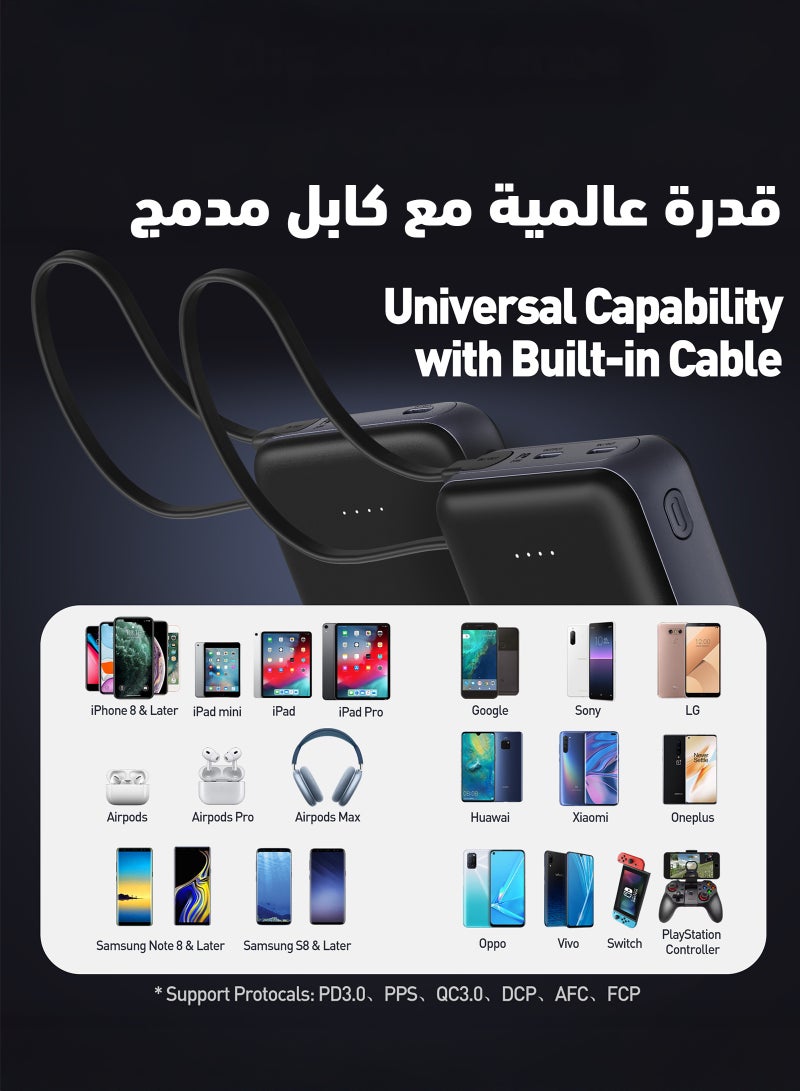 JODA MOVE 20000mAh Power Bank ⚡ | 2 USB-C Ports 🔌 | PD 20W Fast Charging 🚀 | Portable Charger for Phones & Tablets 📱💻 - Image 4