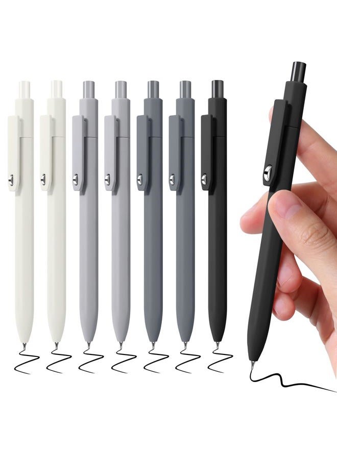 Piochoo Gel Pens, 8Pcs Quick Dry Black Ink Soft Touch Best Pen for Smooth Writing Journaling, Note Taking, School Supplies, Cute Office Pens for Men Nurse Aesthetic - Image 1