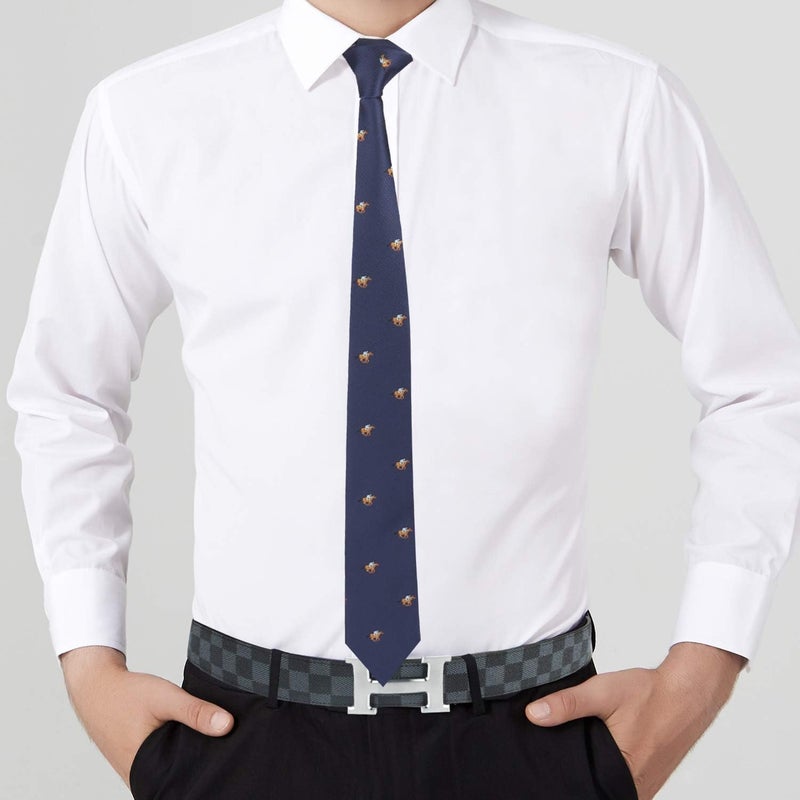 AUSCUFFLINKS Animal Ties | Woven Skinny Neckties | Groomsmen Wedding Ties | Work Ties for Him - Image 4