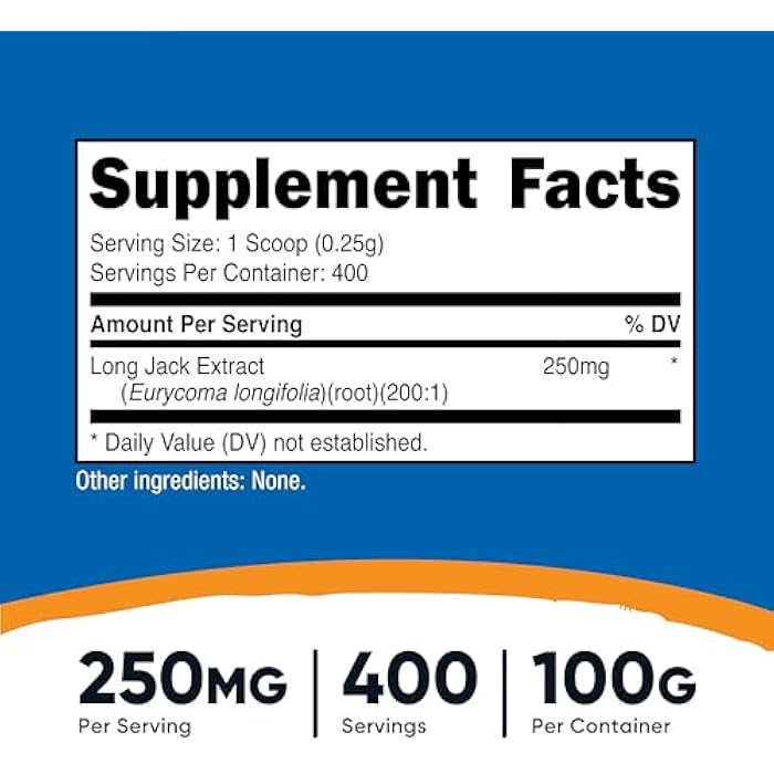 Nutricost LongJack (Eurycoma Longifolia) 100:1 Extract Powder 100 Grams - Image 2
