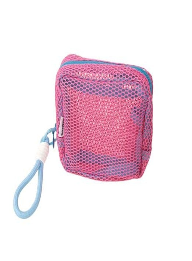 Clickswift® Transparent Waterproof Travel Storage Pouch Organizer Mesh Bag with Zipper & Handle for Cosmetic Jewellery & Office Accessories Simplicity Case Daily - 13 cm, 1 Pc (Multicolour) - Image 1