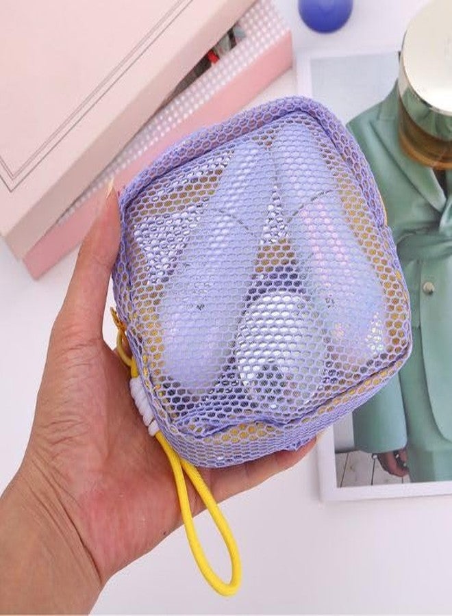 Clickswift® Transparent Waterproof Travel Storage Pouch Organizer Mesh Bag with Zipper & Handle for Cosmetic Jewellery & Office Accessories Simplicity Case Daily - 13 cm, 1 Pc (Multicolour) - Image 2