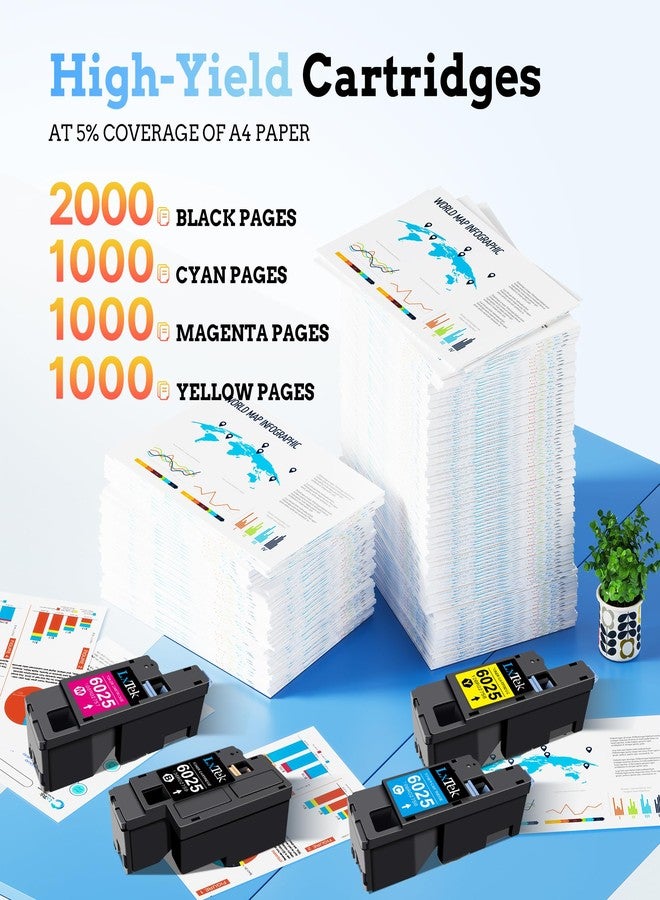 LxTek Remanufactured Toner Cartridge Replacement for WorkCentre 6027 6025 - Image 3