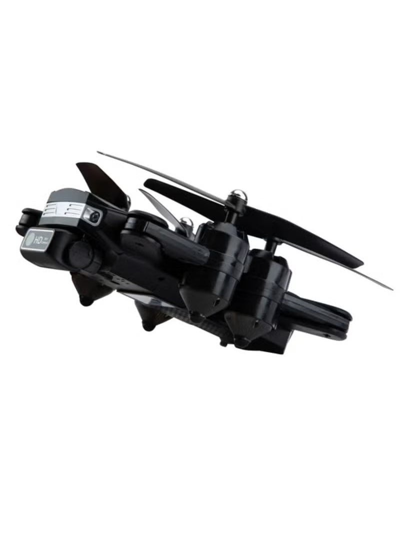 JAJEEK - Pihot P40 Multifunctional Portable Mini Drone with Remote Control, Adjustable and App-Controlled, HD Camera, Foldable Design, Carrying Case Included – Black - Image 1