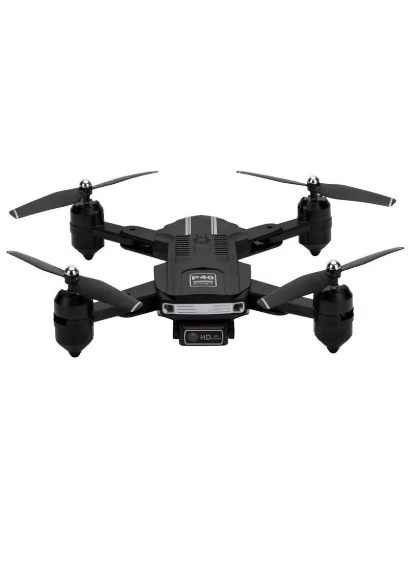 JAJEEK - Pihot P40 Multifunctional Portable Mini Drone with Remote Control, Adjustable and App-Controlled, HD Camera, Foldable Design, Carrying Case Included – Black - Image 1