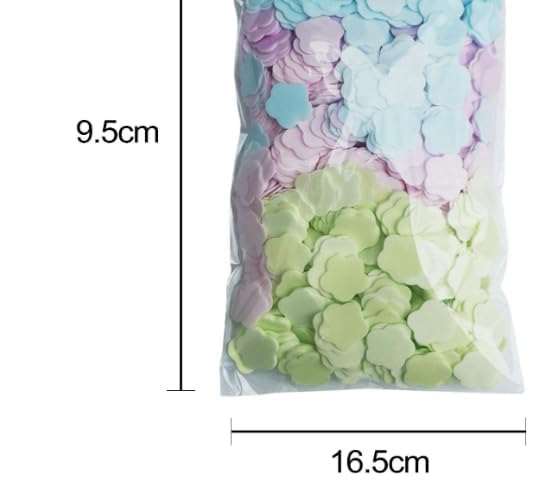 Sluswallow 1000 Sheets Colorful Portable Disposable Paper Soap Portable Travel Hiking Washing Hand Bath Toiletry Paper Soap Sheets Confetti Gentle Papers for Women Fragrance - Image 2