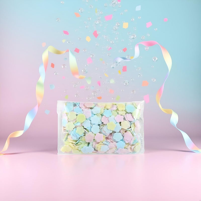 Sluswallow 1000 Sheets Colorful Portable Disposable Paper Soap Portable Travel Hiking Washing Hand Bath Toiletry Paper Soap Sheets Confetti Gentle Papers for Women Fragrance - Image 4