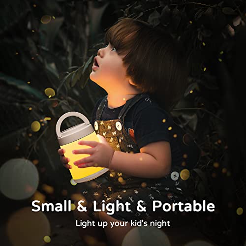 One Fire Night Light for Kids,10 Colors+8 Dimmable Baby Night Lights for Nursery Lamp,Portable+Remote+Touch Nightlight for Kids Room,1800mAh Rechargeable night light for Breastfeeding,Red Toddler Night Light - Image 2