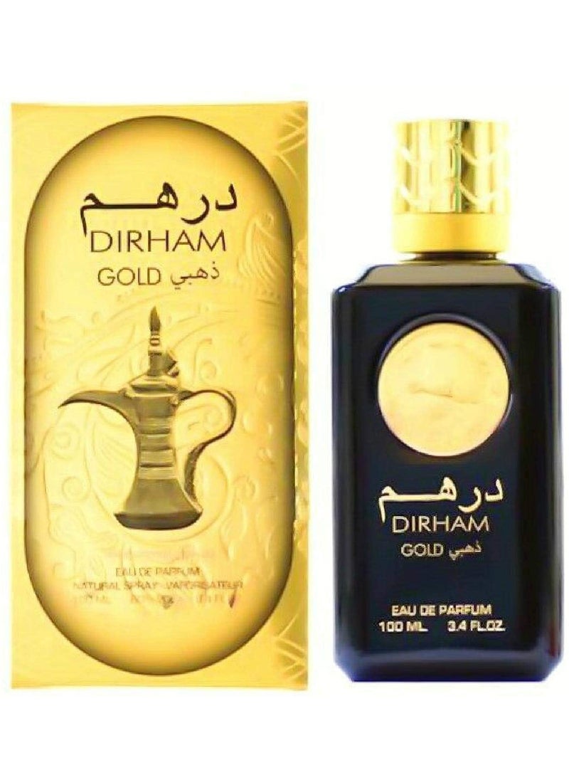Ard Al Zaafaran Ard Al Zaafaran Dirham Gold Eau De Parfum Spray, 3.4 Ounce (Unisex) 