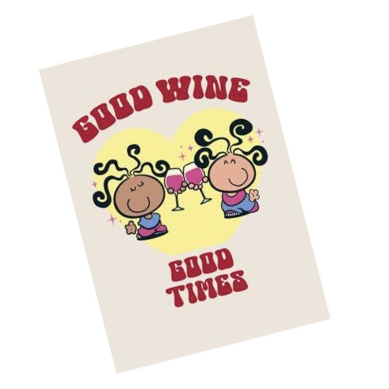 UK Greetings Bubblegum Blank Congratulations Good Wine Greeting Card - Image 2