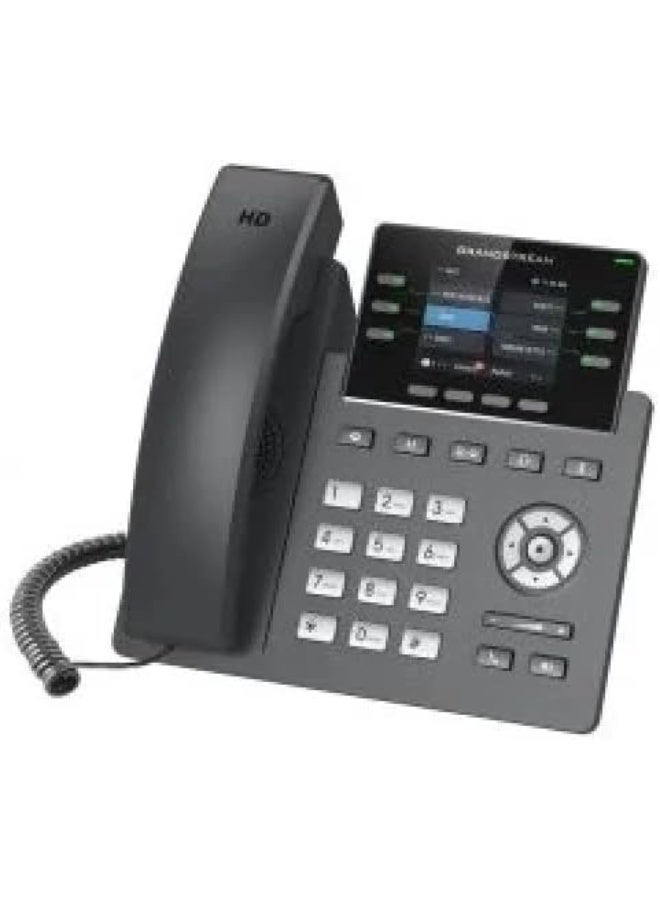 Grandstream GRP2613 6-Line Carrier-Grade IP Phone with Integrated PoE, 4 SIP Accounts, Dual Gigabit Ports, 2.8-Inch Color LCD, HD Audio & 24 BLF Keys, Black - Image 2