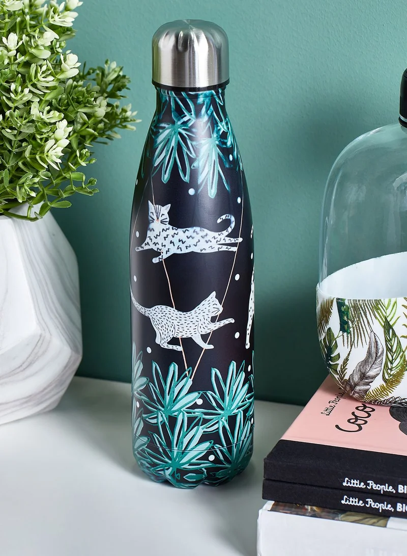House Of Disaster Feline Flask