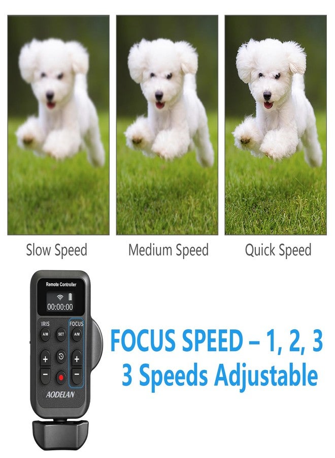 AODELAN Updated Wireless Camcorder Remote Control Zoom Controller with LANC or Remote Jack (2.5 mm),Lens Zoom Focus Iris Camera Control Compatible with Canon XA50 XA55 XF405 G60 G26 /for Sony NX80, NX3,NX200 - Image 4