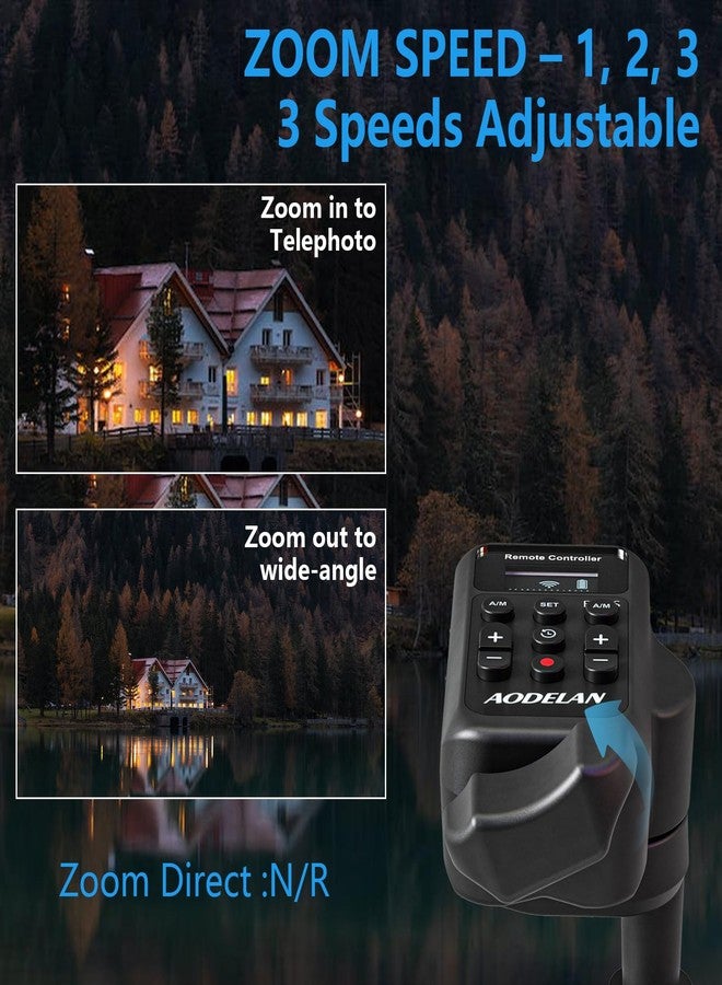 AODELAN Updated Wireless Camcorder Remote Control Zoom Controller with LANC or Remote Jack (2.5 mm),Lens Zoom Focus Iris Camera Control Compatible with Canon XA50 XA55 XF405 G60 G26 /for Sony NX80, NX3,NX200 - Image 5
