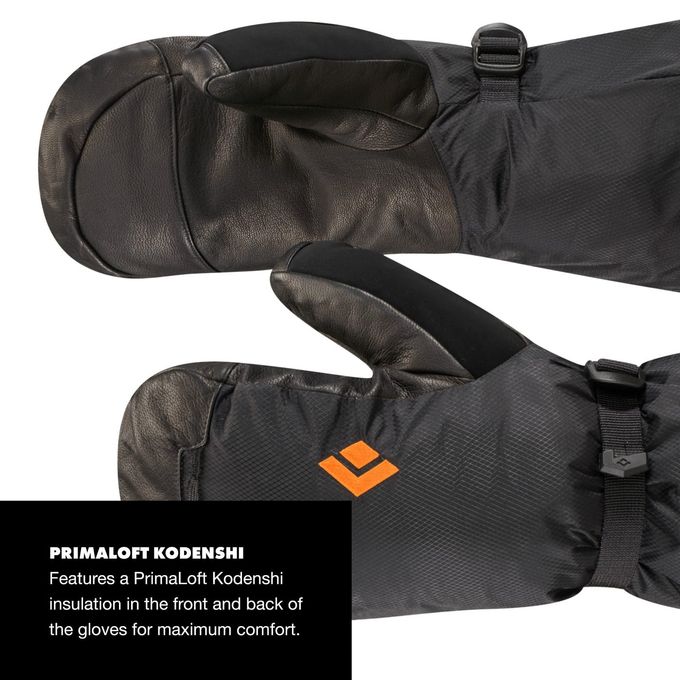 Black Diamond Equipment Absolute Mitts Black Large - Image 3