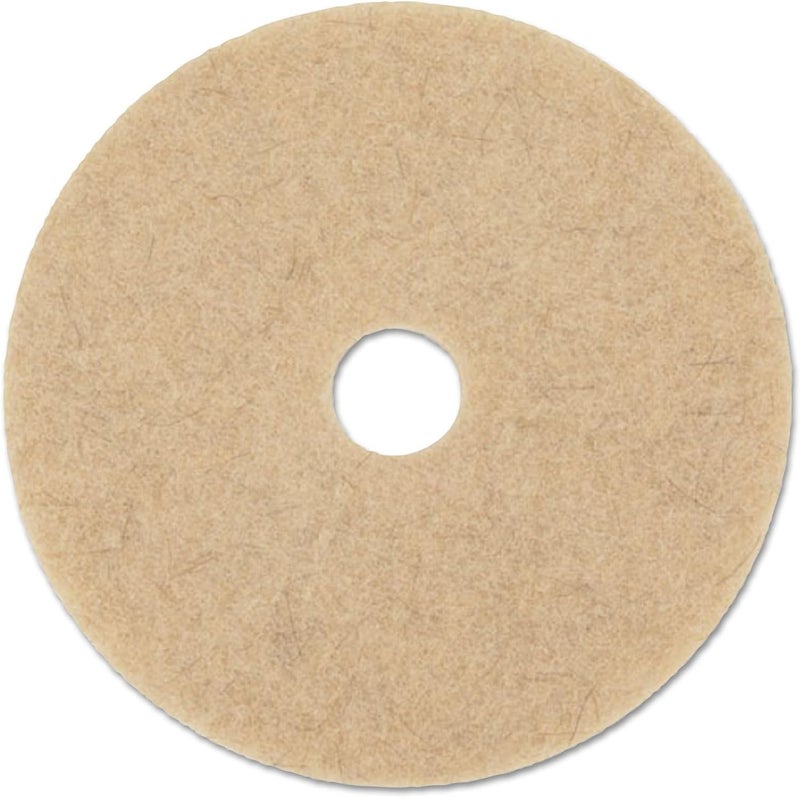 Boardwalk BWK4019NHE 19 in Diameter Natural Hog Hair Burnishing Floor Pads  Beige 5Carton