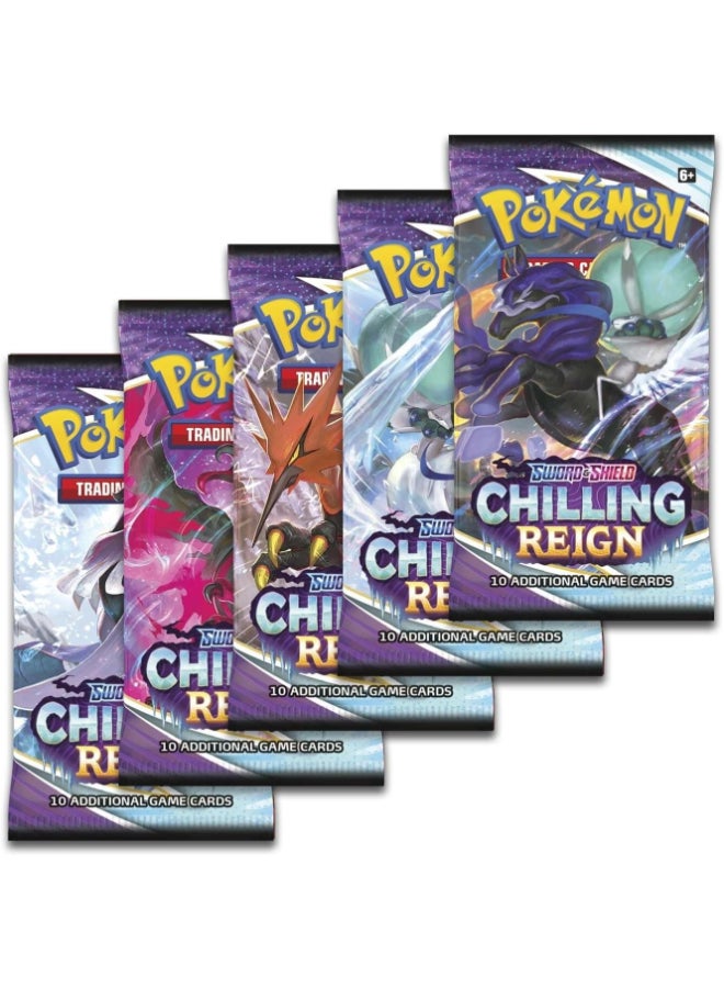 Pokemon Pokémon TCG Sword & Shield—Chilling Reign Booster Pack, 10 Trading Cards, Random Assorted Pack Artwork, Collectible Card Game Expansion - Image 2