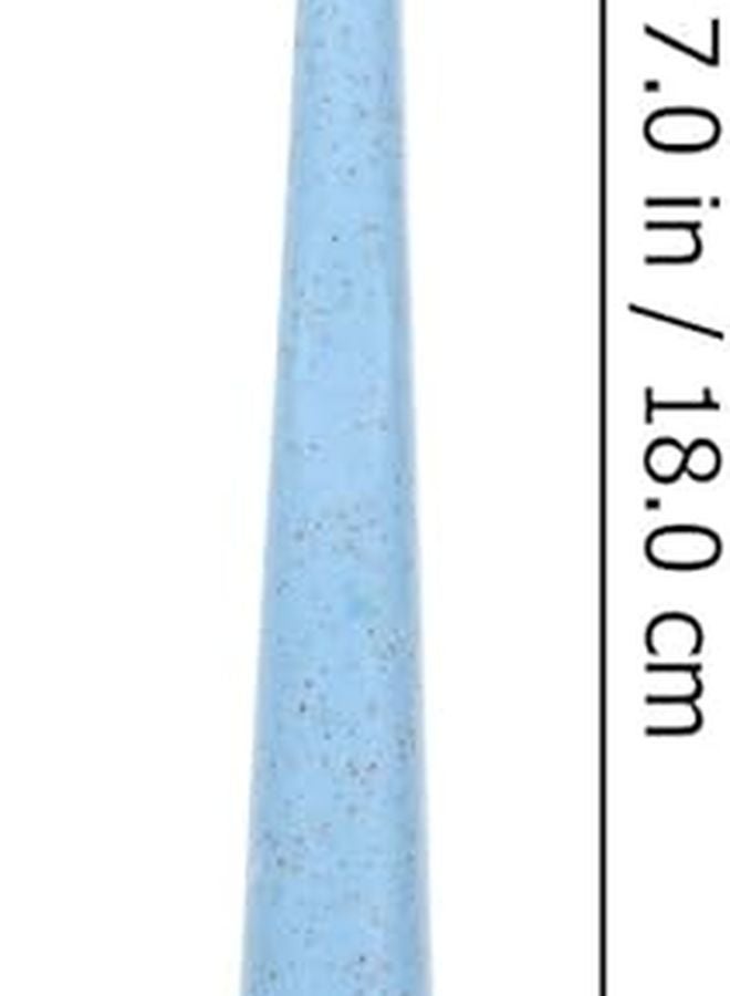 12Pcs Soft Charcoal Toothbrushes Wheat Straw Handle Portable Travel Family Multi Colored - Image 4