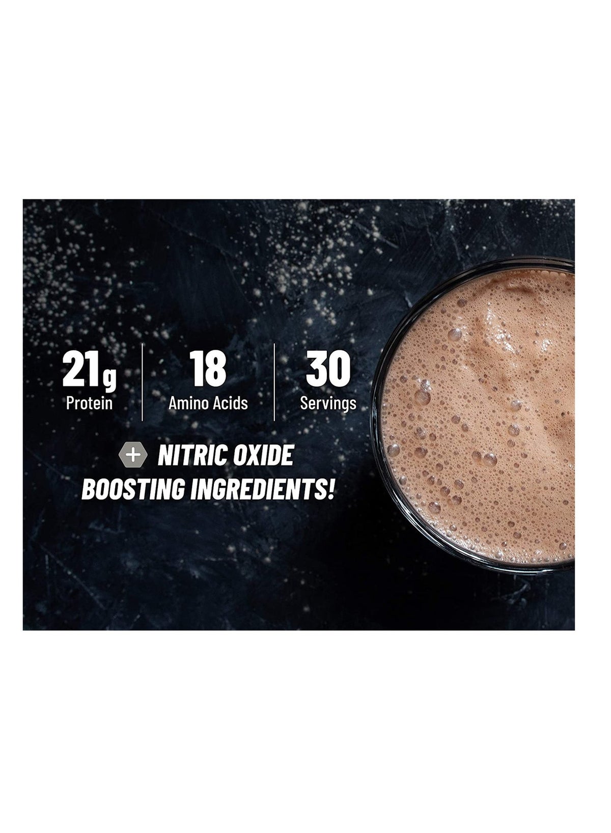 Plant Protein Vegan Protein Powder Vanilla 21G Protein,18 Amino Acids 30 Serving With Nitric Oxide Boosting Ingredients,With Nitric Oxide Boosting Ingredients - Dietary Supplement 30 Sarving Net Wt 868 G