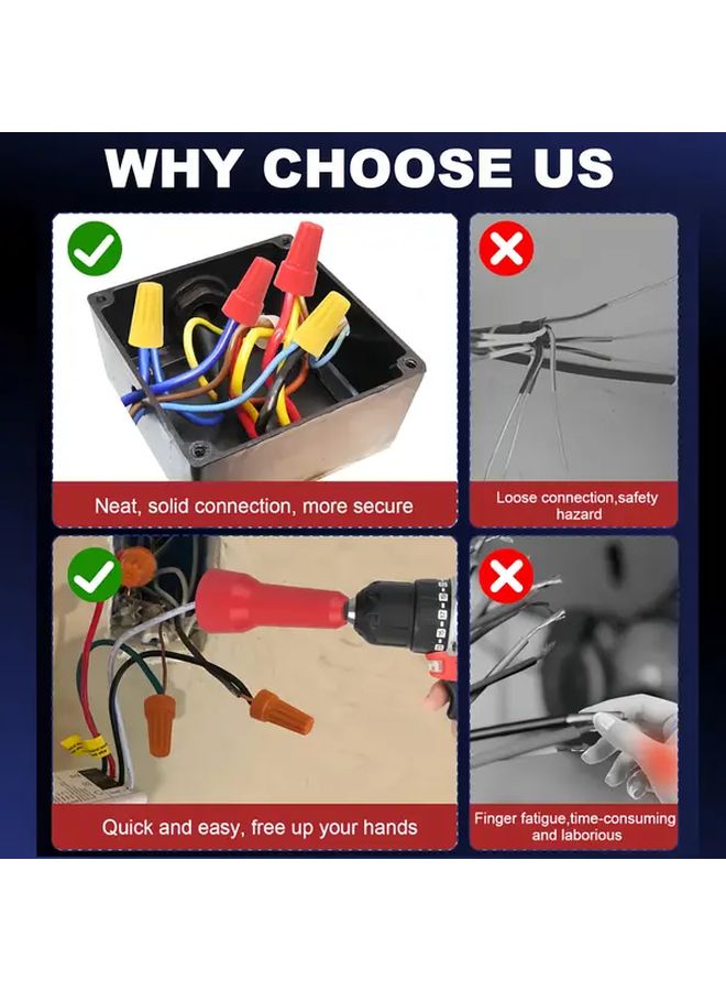 بلاك 1 4 بوصة مثقاب حفر وموصل أسلاك أداة لف الأسلاك المحترفة - Image 5