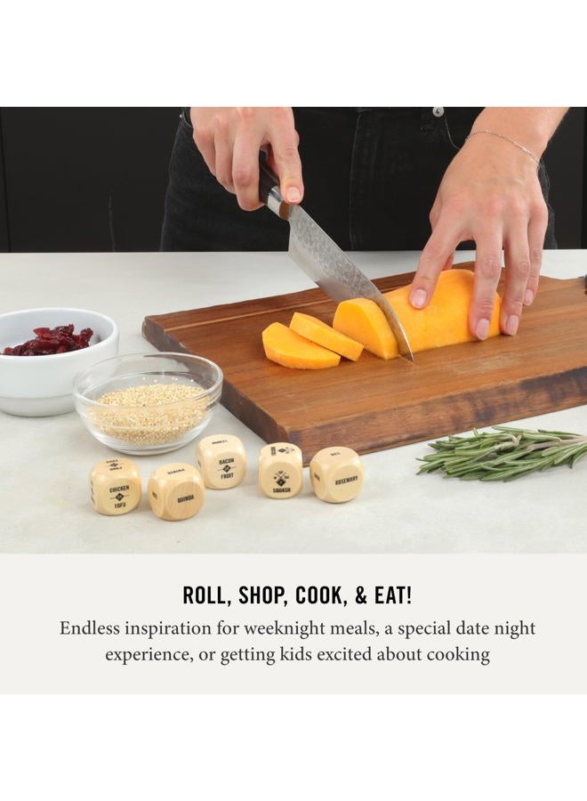 Two Tumbleweeds Foodie Dice: Play with Your Food! - Set of 9 Dice to Inspire Creative, Seasonal Meals - Includes Take Out Die - Image 5
