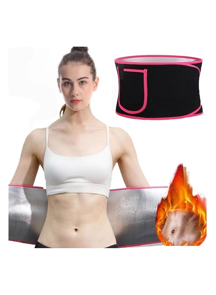 Neoprene Sauna Sweat Belt, Waist Trainer Women Men, Adjustable Waist Trimmer, Waist trainer for Weight Loss Increases Perspiration, Waist trimmers for Workout,Running and Fitness,Phone Pocket - Image 1