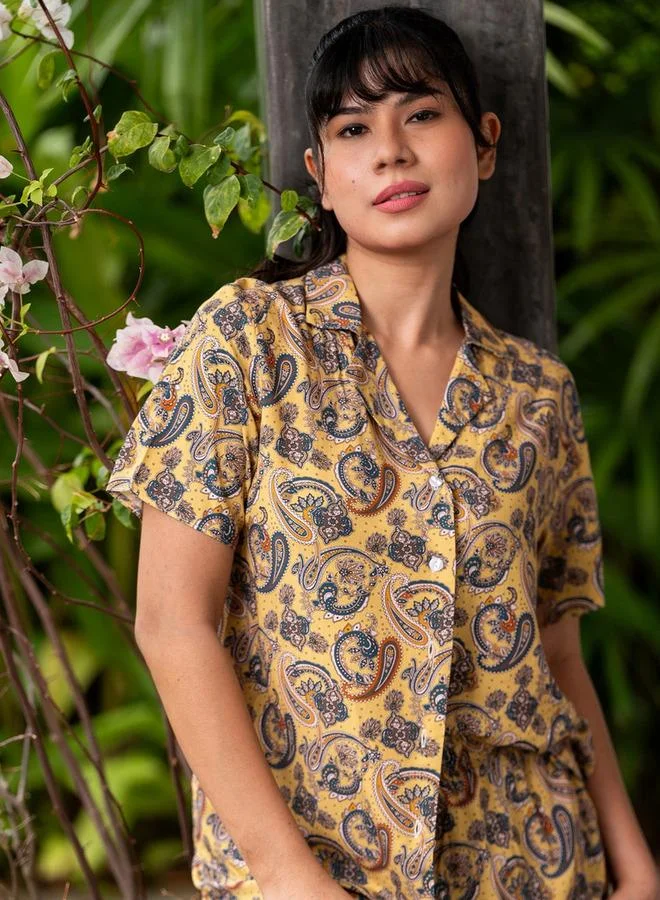 أدريا Aadaraya Pyjama Short Set Shirt and Shorts