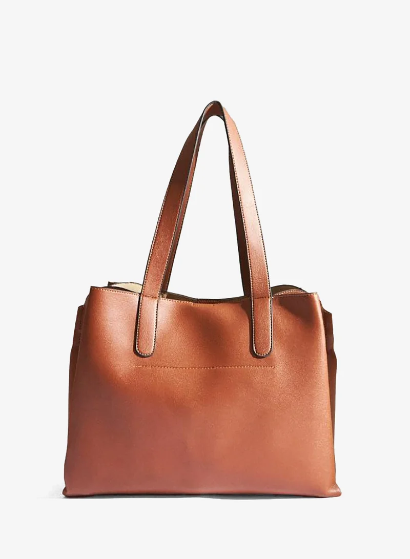 Chumbak  Vintage Cross Stitch Tote -Tan for Women | Best Price UAE