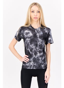 Women Sportswear Fit Short Sleeve Running T-Shirt, Black