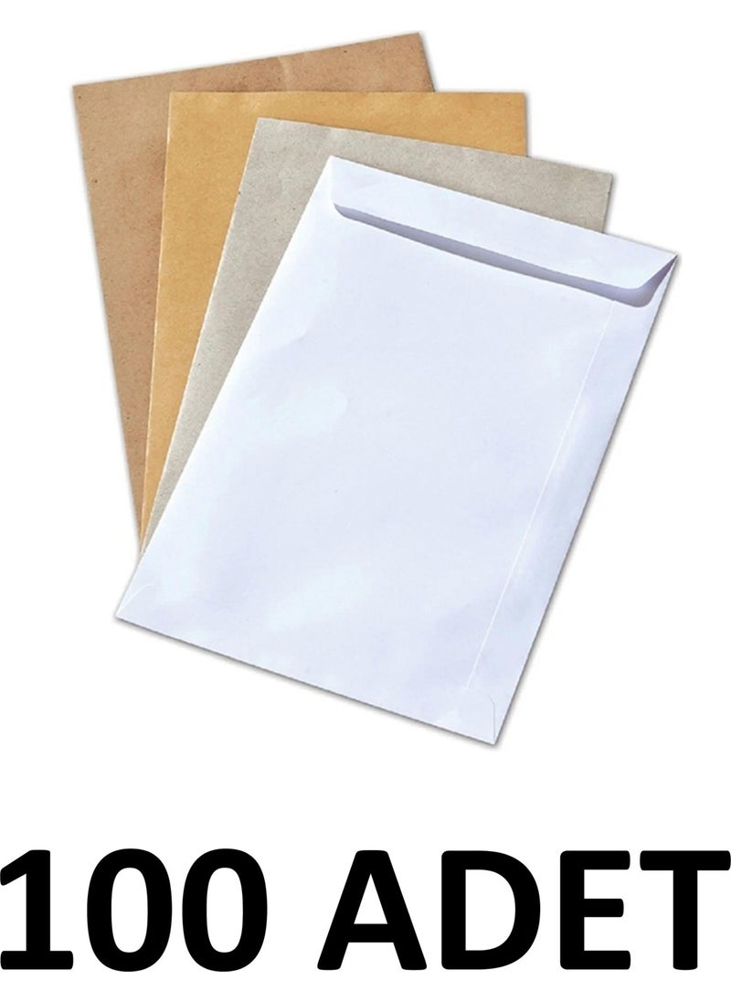 Diplomat - 100 Pieces Silicone 110 gr 24X32 cm Bag Envelope White - Image 1