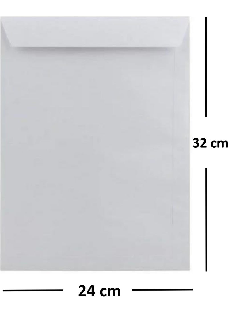 Diplomat - 100 Pieces Silicone 110 gr 24X32 cm Bag Envelope White - Image 1