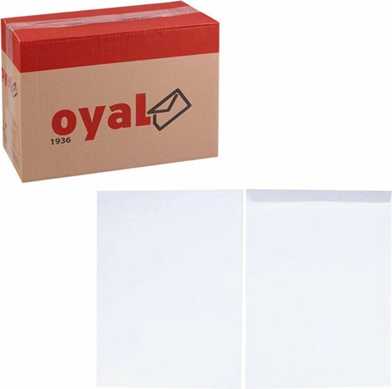 Diplomat - 100 Pieces Silicone 110 gr 24X32 cm Bag Envelope White - Image 1