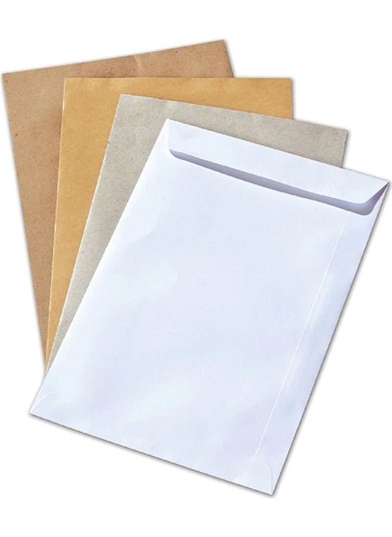 Diplomat - 100 Pieces Silicone 110 gr 24X32 cm Bag Envelope White - Image 1