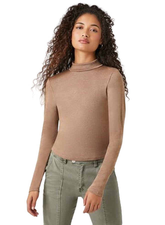 FOREVER 21 بلوزة ضيقة بياقة مدورة - Image 1