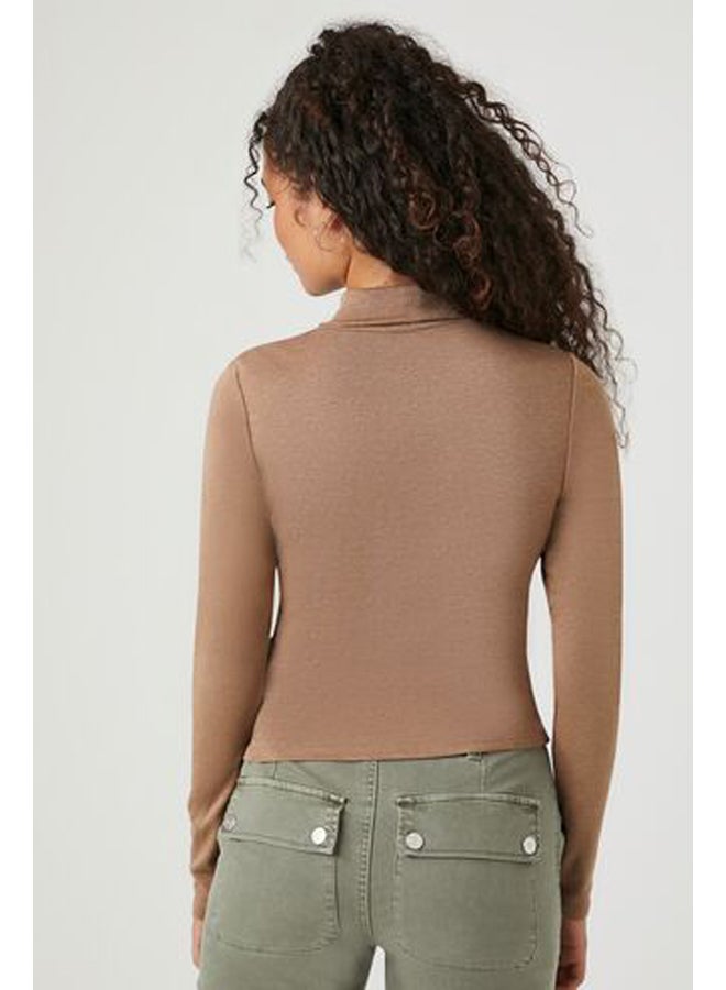 FOREVER 21 بلوزة ضيقة بياقة مدورة - Image 3