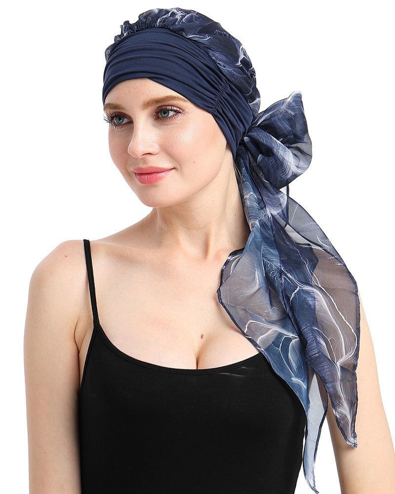 FocusCare Chemo Hats Hair Loss Wig Accessory Scarf Cotton Turban Headwraps Snug Headwear for Cancer - Image 2