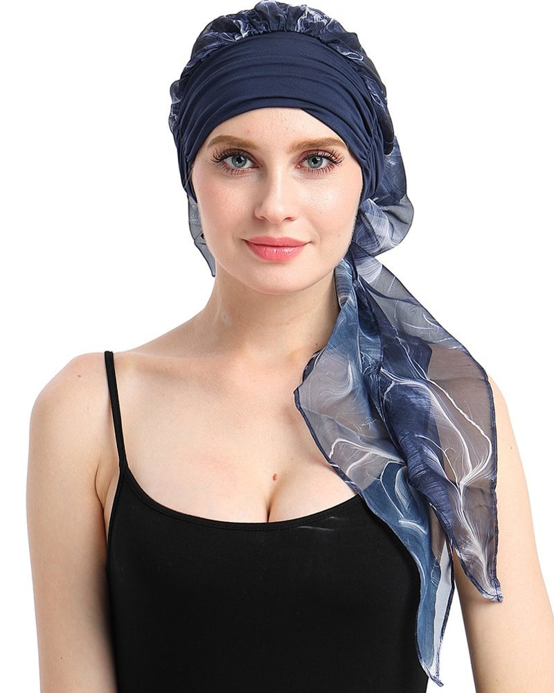 FocusCare Chemo Hats Hair Loss Wig Accessory Scarf Cotton Turban Headwraps Snug Headwear for Cancer - Image 1