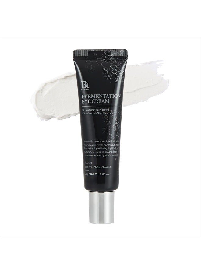 BENTON Fermentation Eye Cream New Version (1.05 oz.) - Galactomyces & Bifida Ferment Anti-Wrinkle Eye Treatment Cream, Dark Circles & Puffiness & Under Eye Bags - Image 1