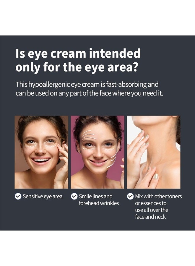 BENTON Fermentation Eye Cream New Version (1.05 oz.) - Galactomyces & Bifida Ferment Anti-Wrinkle Eye Treatment Cream, Dark Circles & Puffiness & Under Eye Bags - Image 5